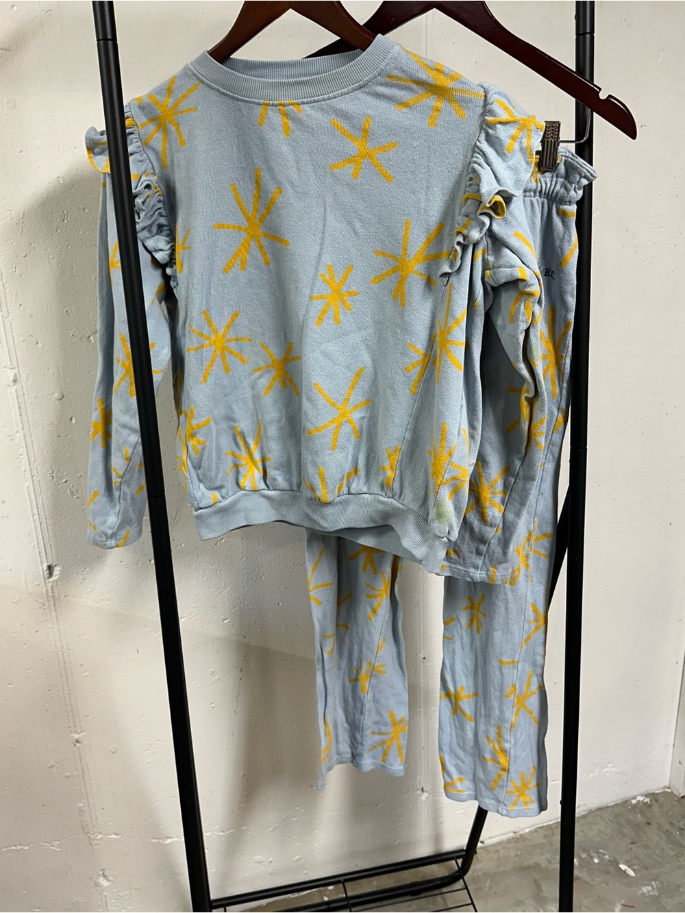 Bobo Choses Light Blue Set with Yellow Star Motif